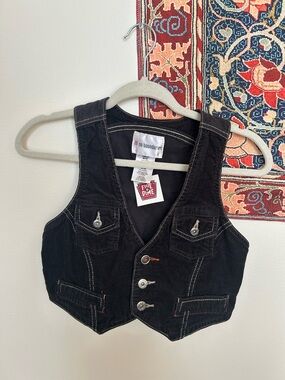 Vintage Y2K no boundaries corduroy waistcoat vest